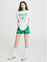 韓國MARDI MERCREDI - WAFFLE SHORTS (GREEN WHITE)