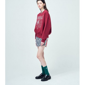 韓國MARDI MERCREDI - SOCKS MRD LOGO (DEEPGREEN LAVENDER)