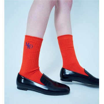韓國MARDI MERCREDI - SOCKS MRD LOGO (ORANGE NAVY)