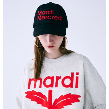韓國MARDI MERCREDI - CAP MARDI NOUVEAU (BLACK RED)