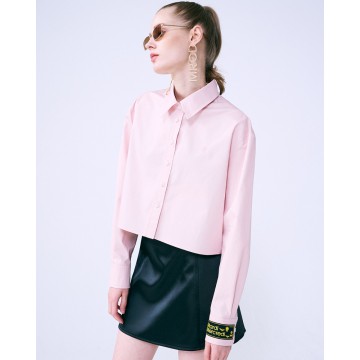韓國MARDI MERCREDI - CROPPED SHIRT EMOJI (PINK HOTPINK)