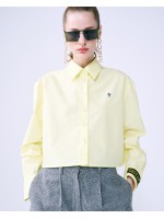 韓國MARDI MERCREDI - CROPPED SHIRT EMOJI (YELLOW CHARCOAL)