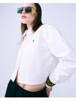 韓國MARDI MERCREDI - CROPPED SHIRT EMOJI (WHITE GREEN)