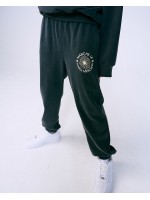 韓國MARDI MERCREDI - SWEAT PANTS MARCHE EMBLEM PIGMENT WASHING (CHARCOAL CREAM)
