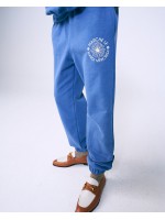 韓國MARDI MERCREDI - SWEAT PANTS MARCHE EMBLEM PIGMENT WASHING (BLUE CREAM)