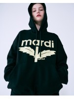 韓國MARDI MERCREDI - HOODY BLOOMMARDI (BLACK CREAM)