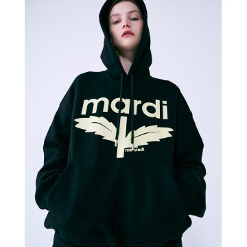 韓國MARDI MERCREDI - HOODY BLOOMMARDI (BLACK CREAM)