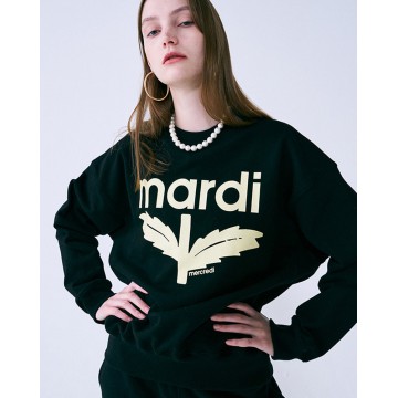 韓國MARDI MERCREDI - SWEATSHIRT BLOOMMARDI (BLACK CREAM)