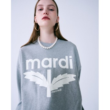 韓國MARDI MERCREDI - SWEATSHIRT BLOOMMARDI (GREY IVORY)