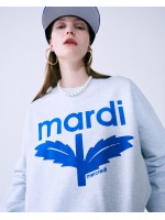韓國MARDI MERCREDI - SWEATSHIRT BLOOMMARDI FLOCKING (HEATHER BLUE)