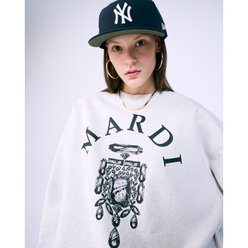 韓國MARDI MERCREDI - SWEATSHIRT BIJOU (OATMEAL BLACK)