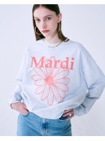韓國MARDI MERCREDI - SWEATSHIRT FLOWERMARDI (HEATHER CORAL)