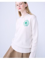韓國MARDI MERCREDI - CASHMERE BLENDED BASIC CREW NECK (IVORY GREEN)