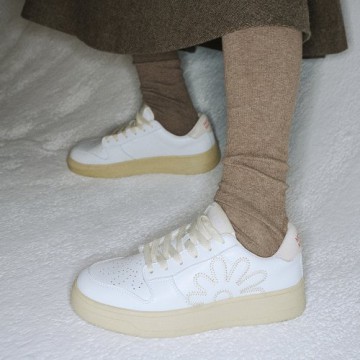 韓國MARDI MERCREDI - PUR_LEATHER_SNEAKERS (WHITE)