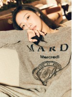 韓國MARDI MERCREDI - CASHMERE BLENDED PULLOVER UNIV (GREY BLACK)