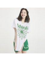 韓國MARDI MERCREDI - TSHIRT FLOWERMARDI (WHITE GREEN)