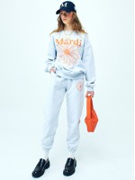 韓國MARDI MERCREDI - SWEAT PANTS MARCHE EMBLEM (EATHER ORANGE)