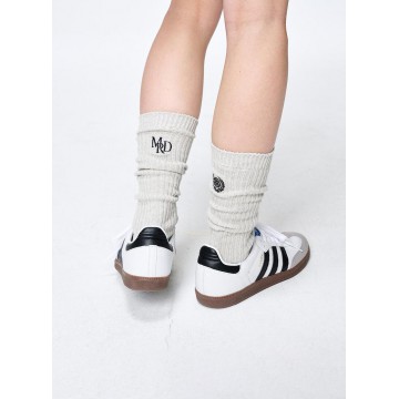 韓國MARDI MERCREDI - LONG SOCKS MRD LOGO (HEATHER NAVY)