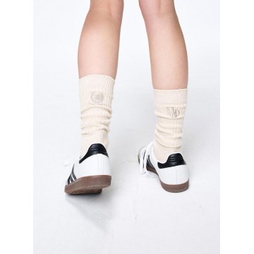 韓國MARDI MERCREDI - LONG SOCKS MRD LOGO (LIGHTBEIGE LATTE)