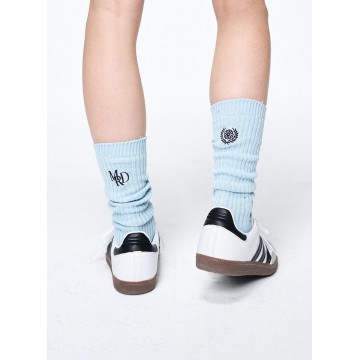 韓國MARDI MERCREDI - LONG SOCKS MRD LOGO (SKY NAVY)