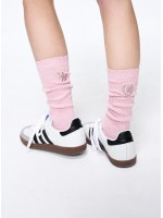 韓國MARDI MERCREDI - LONG SOCKS MRD LOGO (PINK LATTE)
