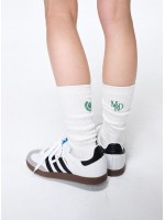 韓國MARDI MERCREDI - LONG SOCKS MRD LOGO (WHITE GREEN)