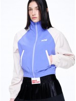 韓國MARDI MERCREDI - WINDBREAKER ZIP UP RAINBOW (PURPLE CREAM)