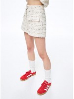 韓國MARDI MERCREDI - TWEED SHORTS PRINTEMPS (IVORY)