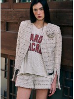 韓國MARDI MERCREDI - TWEED JACKET PRINTEMPS (IVORY)
