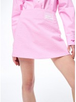 韓國MARDI MERCREDI - SEERSUCKER MINI SKIRT (PINK)