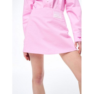韓國MARDI MERCREDI - SEERSUCKER MINI SKIRT (PINK)