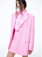 韓國MARDI MERCREDI - SEERSUCKER JACKET (PINK)