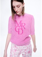 韓國MARDI MERCREDI - MOHAIR TOP PUFF SLEEVE MRCD (PINK HOTPINK)
