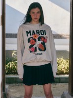 韓國MARDI MERCREDI - SWEATSHIRT NUMERO 23 (OATMEAL BLACK)