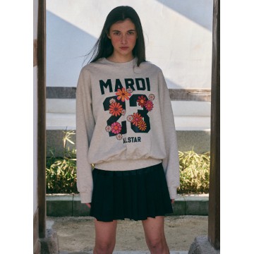 韓國MARDI MERCREDI - SWEATSHIRT NUMERO 23 (OATMEAL BLACK)