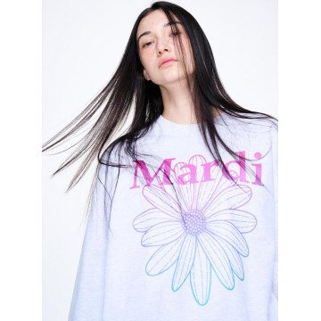 韓國MARDI MERCREDI - SWEATSHIRT FLOWERMARDI GRADATION (HEATHER PURPLE)