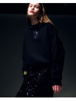 韓國MARDI MERCREDI - SWEATSHIRT LOGO MRCD_BLACK SILVER