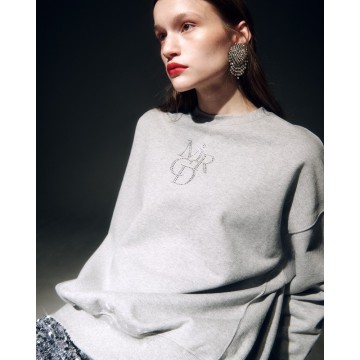 韓國MARDI MERCREDI - SWEATSHIRT LOGO MRCD_GREY SILVER