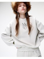韓國MARDI MERCREDI - SWEATSHIRT LOGO MRCD_OATMEAL BLACK