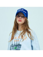 韓國MARDI MERCREDI - CORDUROY CAP MARDI (BLUE WHITE)