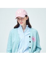 韓國MARDI MERCREDI - CORDUROY CAP M (PINK WHITE)