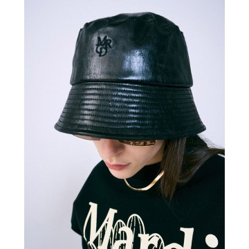 韓國MARDI MERCREDI - BUCKET HAT MRCD CRACK (BLACK BLACK)