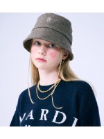韓國MARDI MERCREDI - WOOL BUCKET HAT TWILL MRCD (BROWN BEIGE)