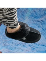 韓國MARDI MERCREDI - PLATFORM FUR SLIPPER (BLACK)