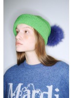 韓國MARDI MERCREDI - BEANIE FOX POMPOM (GREEN)