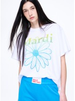 韓國MARDI MERCREDI - TSHIRT FLOWERMARDI GRADATION (WHITE LIME)