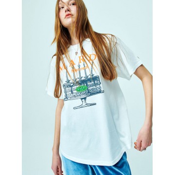 韓國MARDIMERCREDI - TSHIRT BIRTHDAY CAKE_IVORY