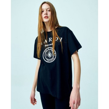 韓國MARDIMERCREDI - TSHIRT UNIV_BLACK WHITE