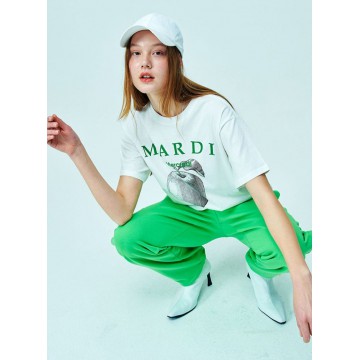 韓國MARDIMERCREDI - TSHIRT BIG APPLE_IVORY