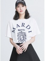 韓國MARDIMERCREDI - TSHIRT BIJOU MARDI_IVORY NAVY